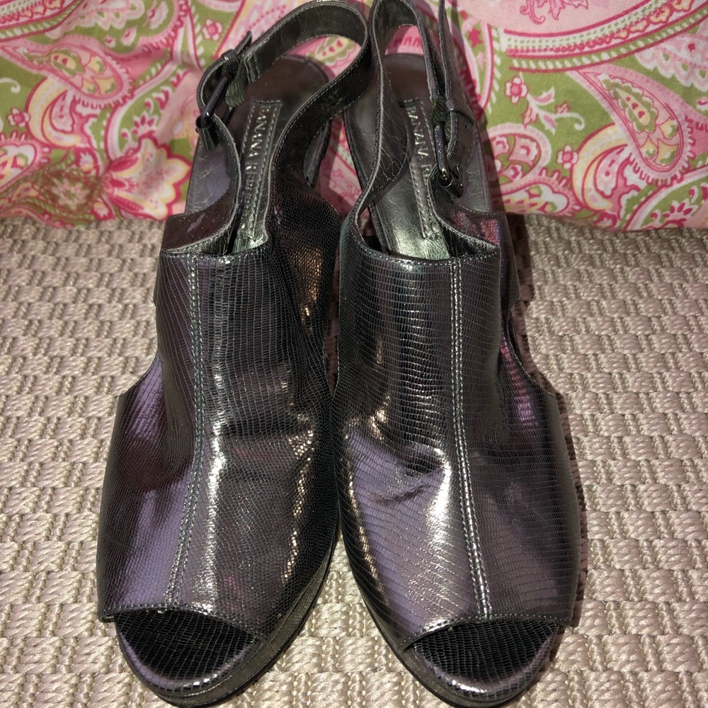 Banana Republic Silver Heels